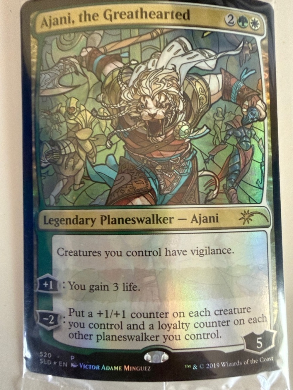 Ajani, the Greathearted — Foil Magic: The Gathering Card Brand New